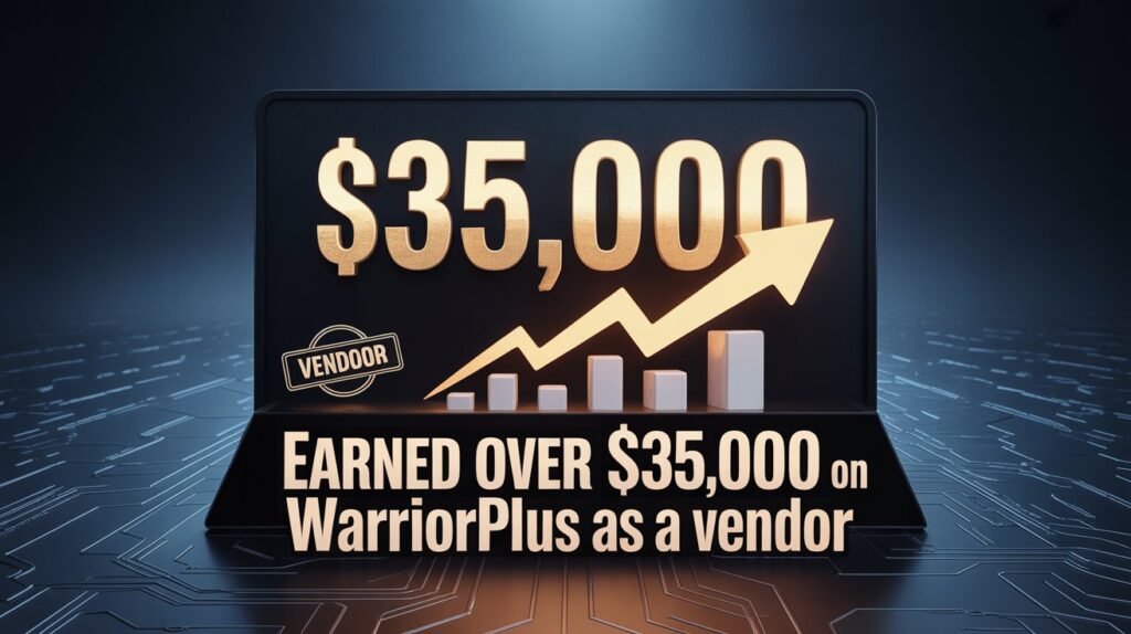 I’ve Earned Over $35,000 on WarriorPlus as a Vendor – Here’s the Proof & How You Can Learn Too!